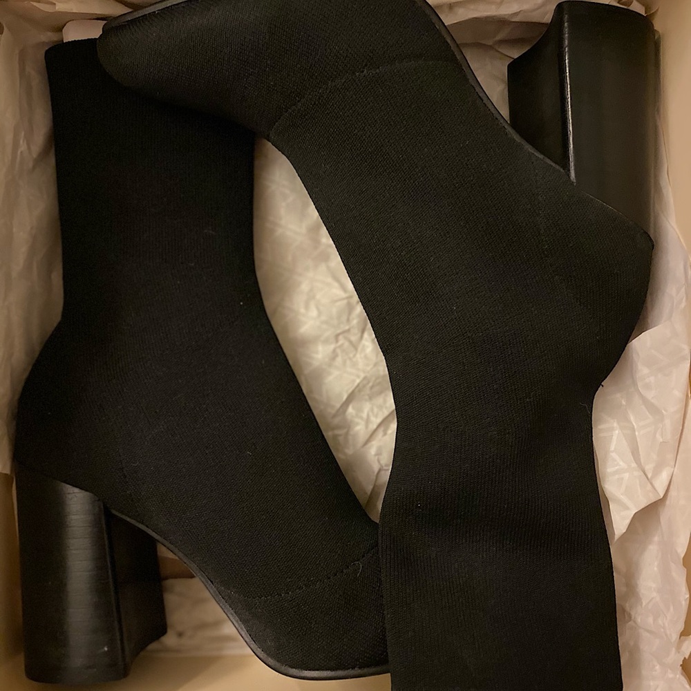 Purchased from posh. WORN a few times. Steve Madden Sock Booties.